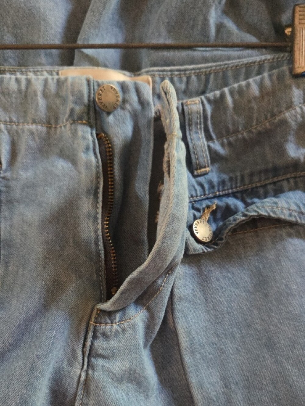 VEVERET Light Blue High-Rise Wide Leg Jeans - Picture 12 of 12